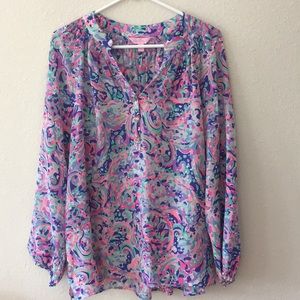 Lily Pulitzer Elsa Silk Top